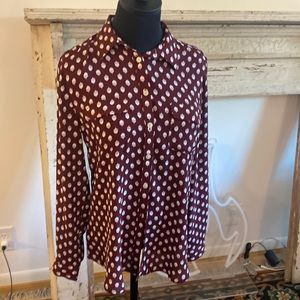 Ann Taylor loft small acorn utility button up